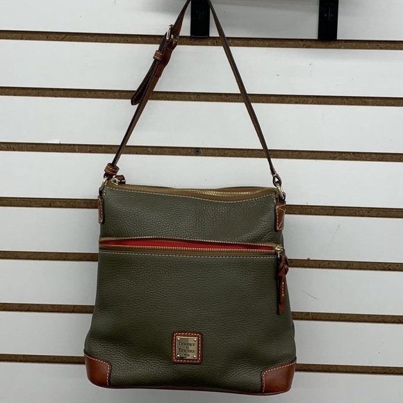 Dooney & Bourke Olive Green Pebble Grain Crossbody Bag - Picture 3 of 13
